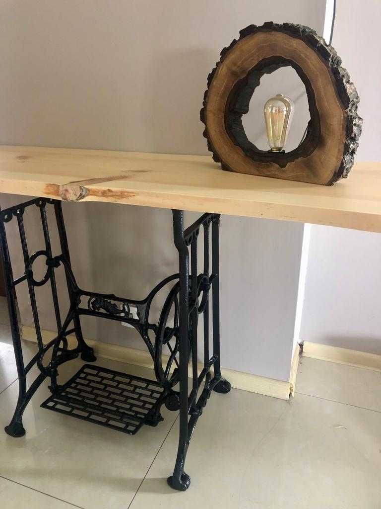 Lampa z plastra orzecha