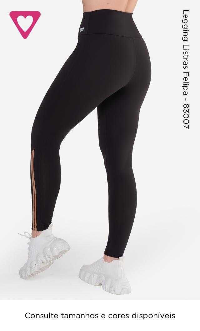 Leggings Femininas ROMANCE – Novas (Preta M e Castanha L) (Ref: 83007)