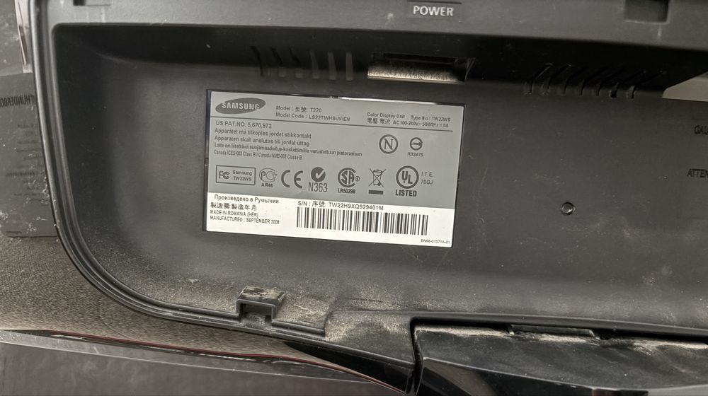 Monitor Samsung SyncMaster T220