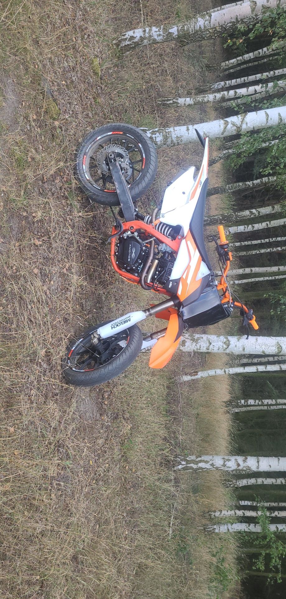 Cross 250 projekt supermoto w całości