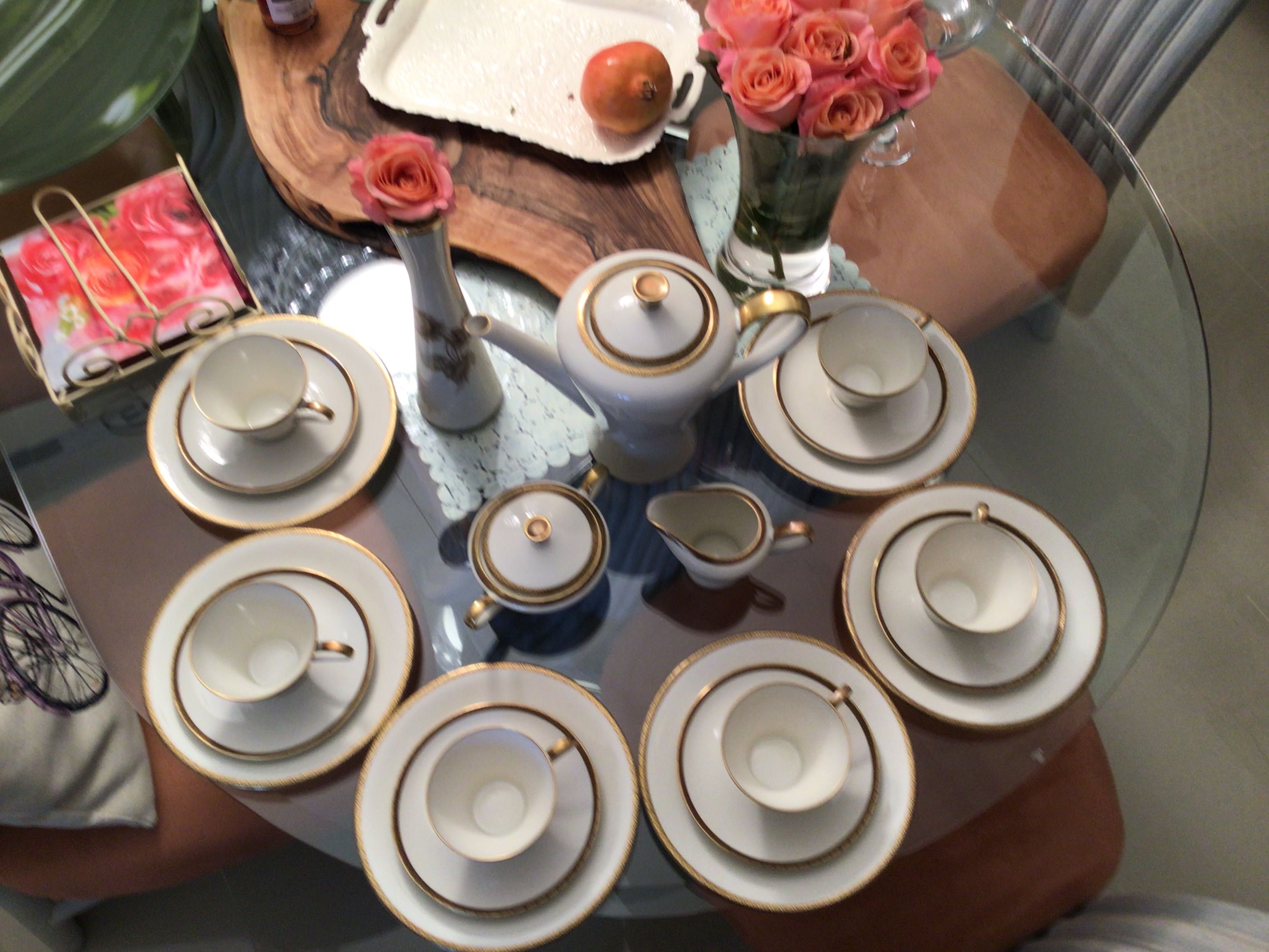 Bavaria Edelstein serwis do kawy herbaty 6 osób antyk Porcelana