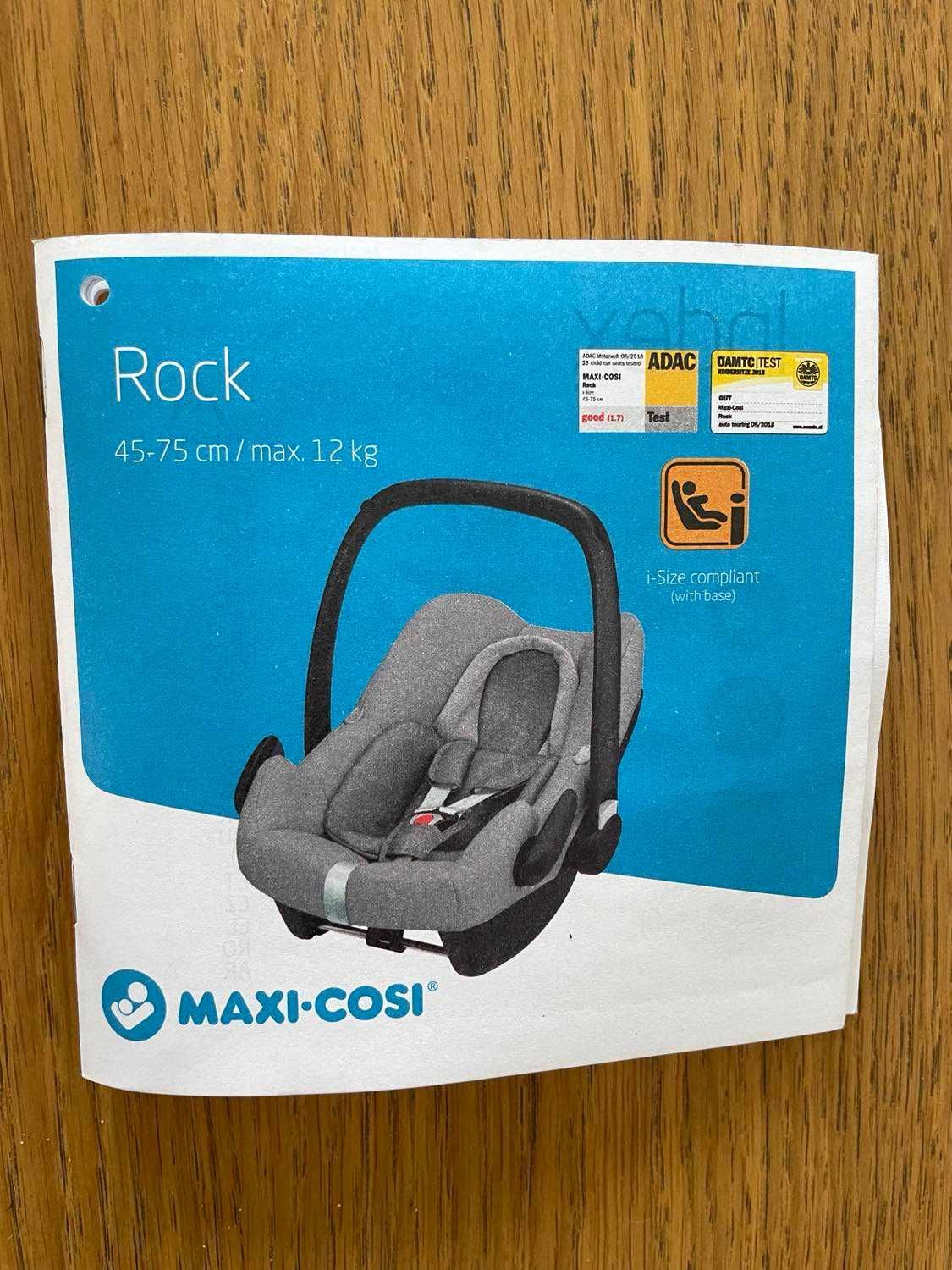 Zestaw fotelik Maxi-Cosi Rock i-size + baza 2wayFix, bardzo dobry stan