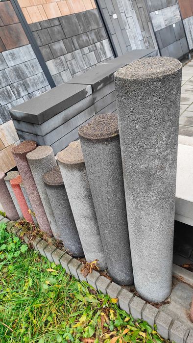 Dekoracje ogrodowe palisady obrzeża słupki palisada kostka brukowa mur