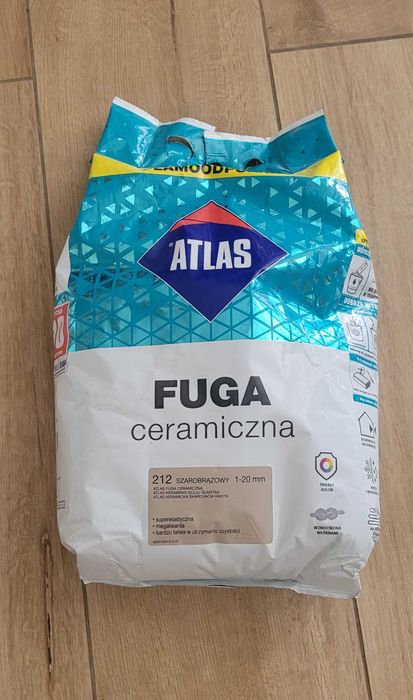 Fuga ceramiczna ATLAS kolor 212 [szarobrązowy) - 5kg (NOWA)