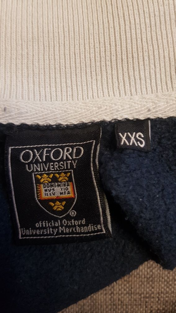 Bluza Oxford, biało-granatowy, rozmiar XS