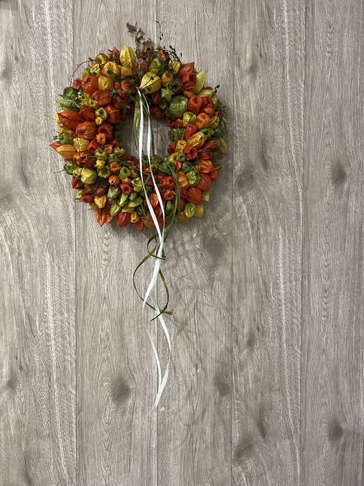 Wianek jesienny naturalny z miechunki