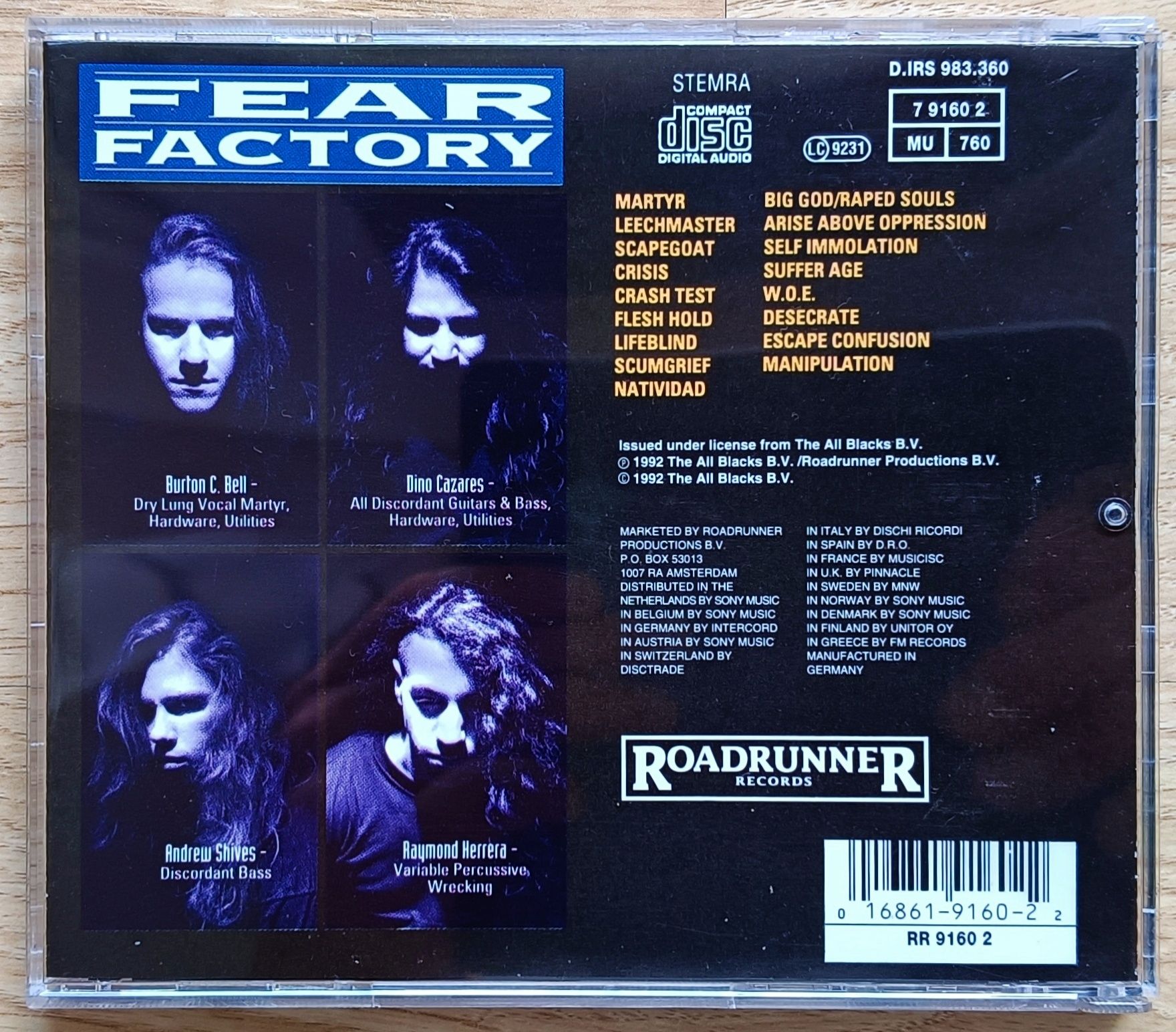 Fear Factory - Soul Of A New Machine CD