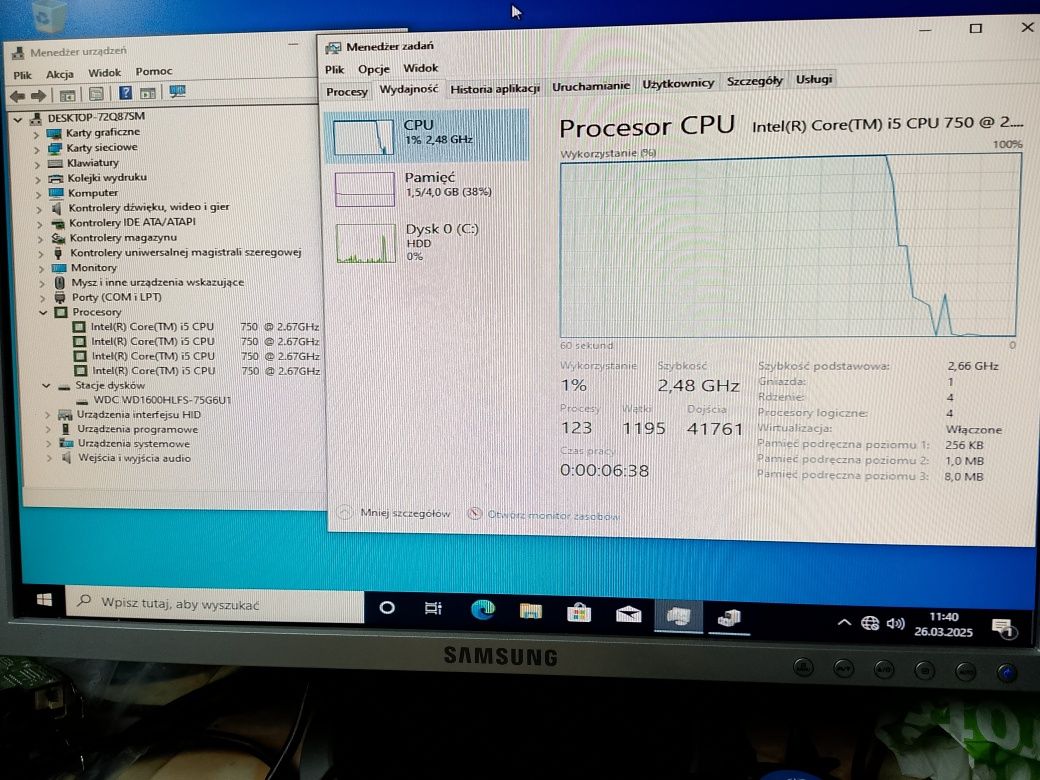 Komputer Dell vostro 430 - intel core I5 - GT 220