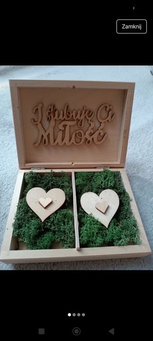 Pudełko na obrączki