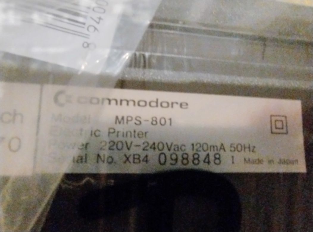Drukarka Commodore MPS 801