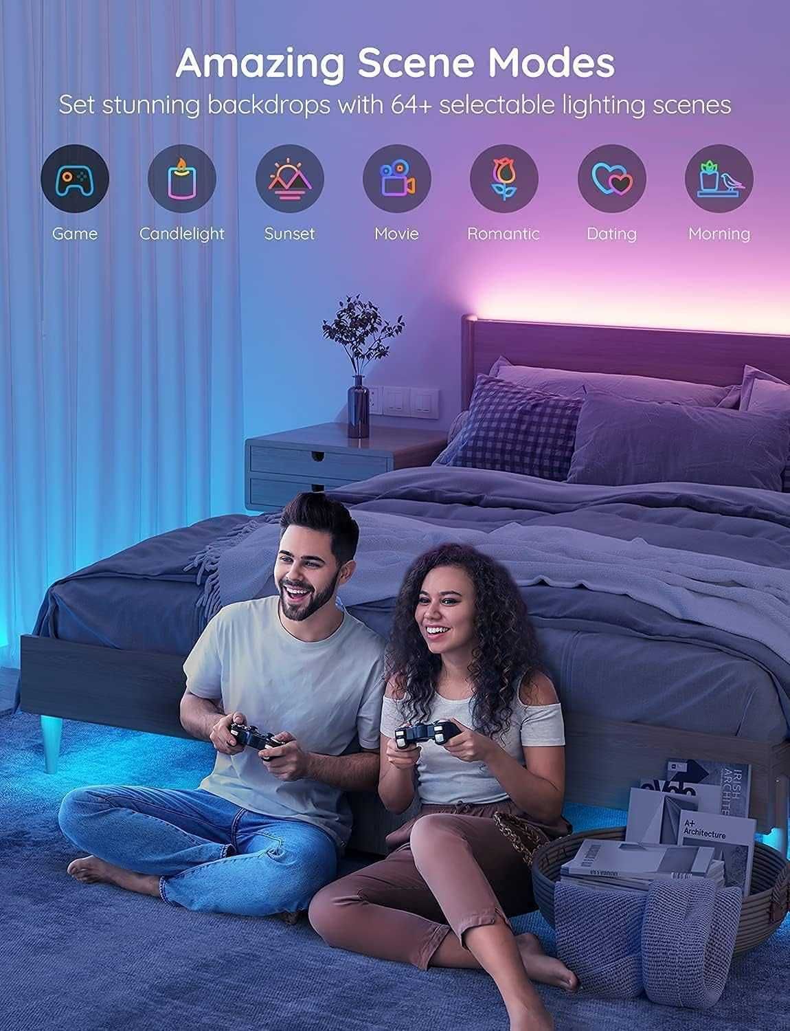 Taśma LED GOVEE H6159 5M RGB wifi Alexa asystent google