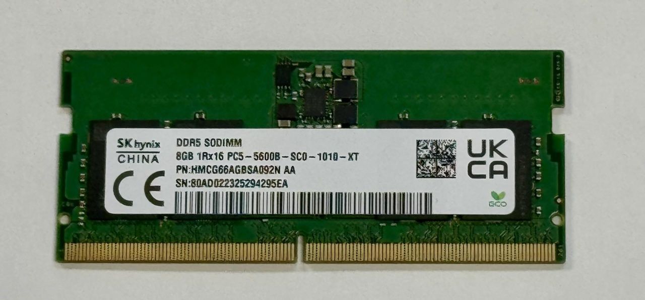 Оперативна пам'ять SK Hynix DDR5 SODIMM 5600 МГц 8GB
