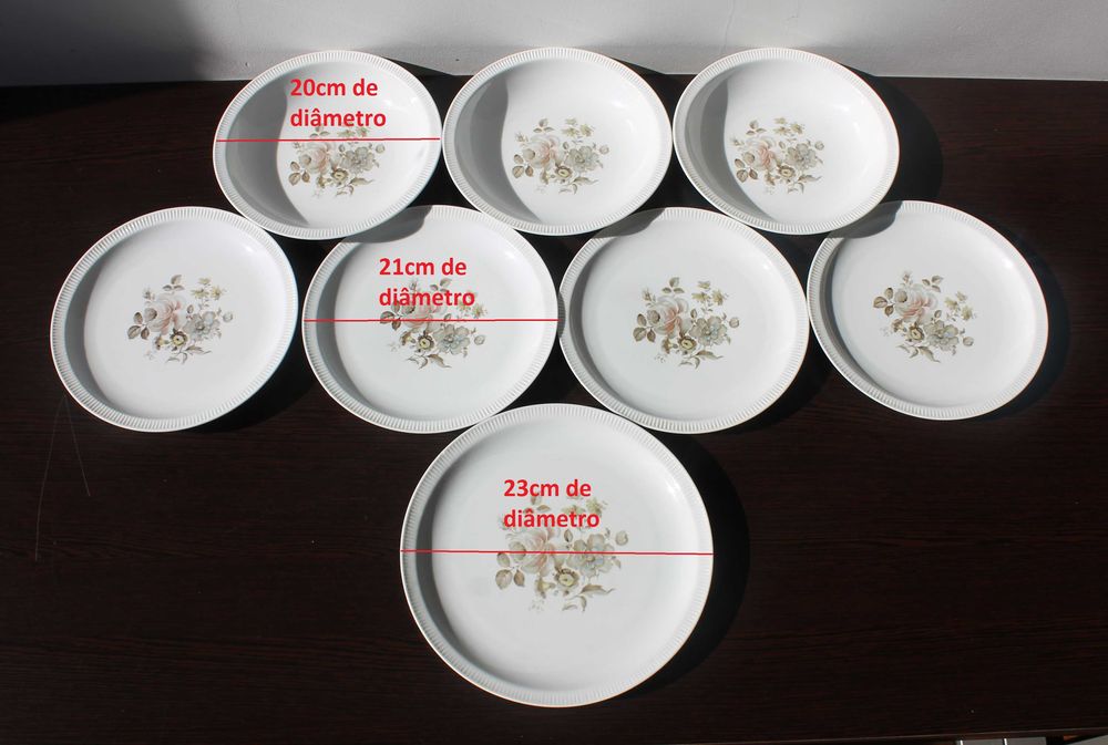 Pratos antigos da SPAL, novos sem uso