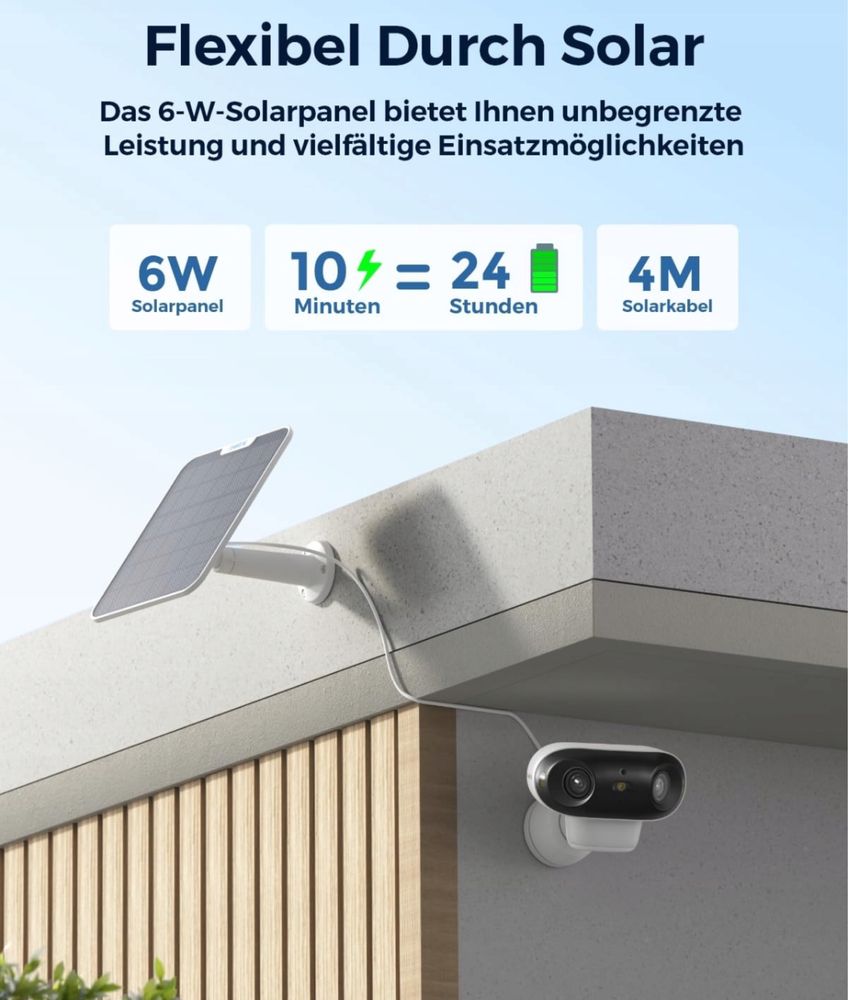 REOLINK Argus 4 Pro Kamera Zewnętrzna 4K Solar 8MP WiFi IP66