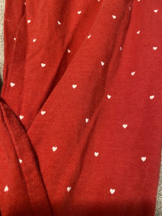 Pizama spodnie od pizamy czerwone w serduszka 152 George swiateczne