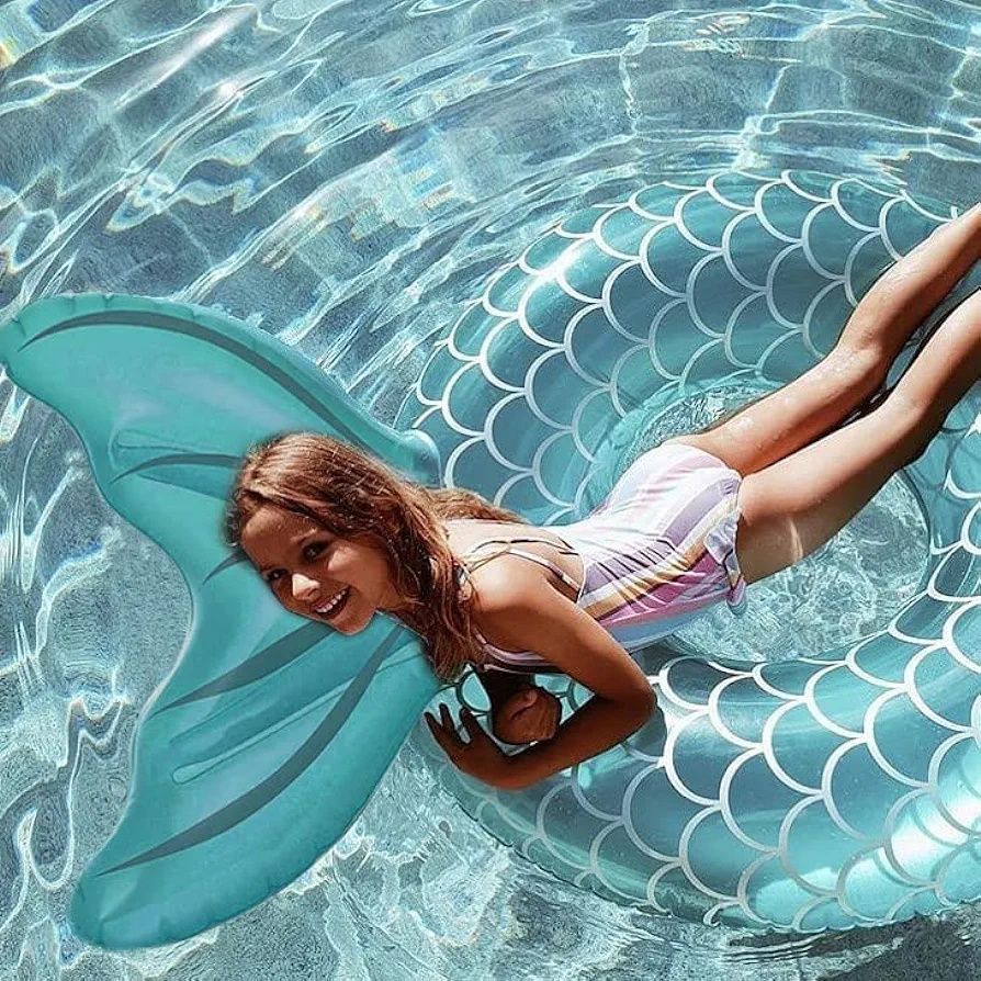 Insuflável flutuador cauda de sereia 95 cm - NOVO - ENVIO GRÁTIS