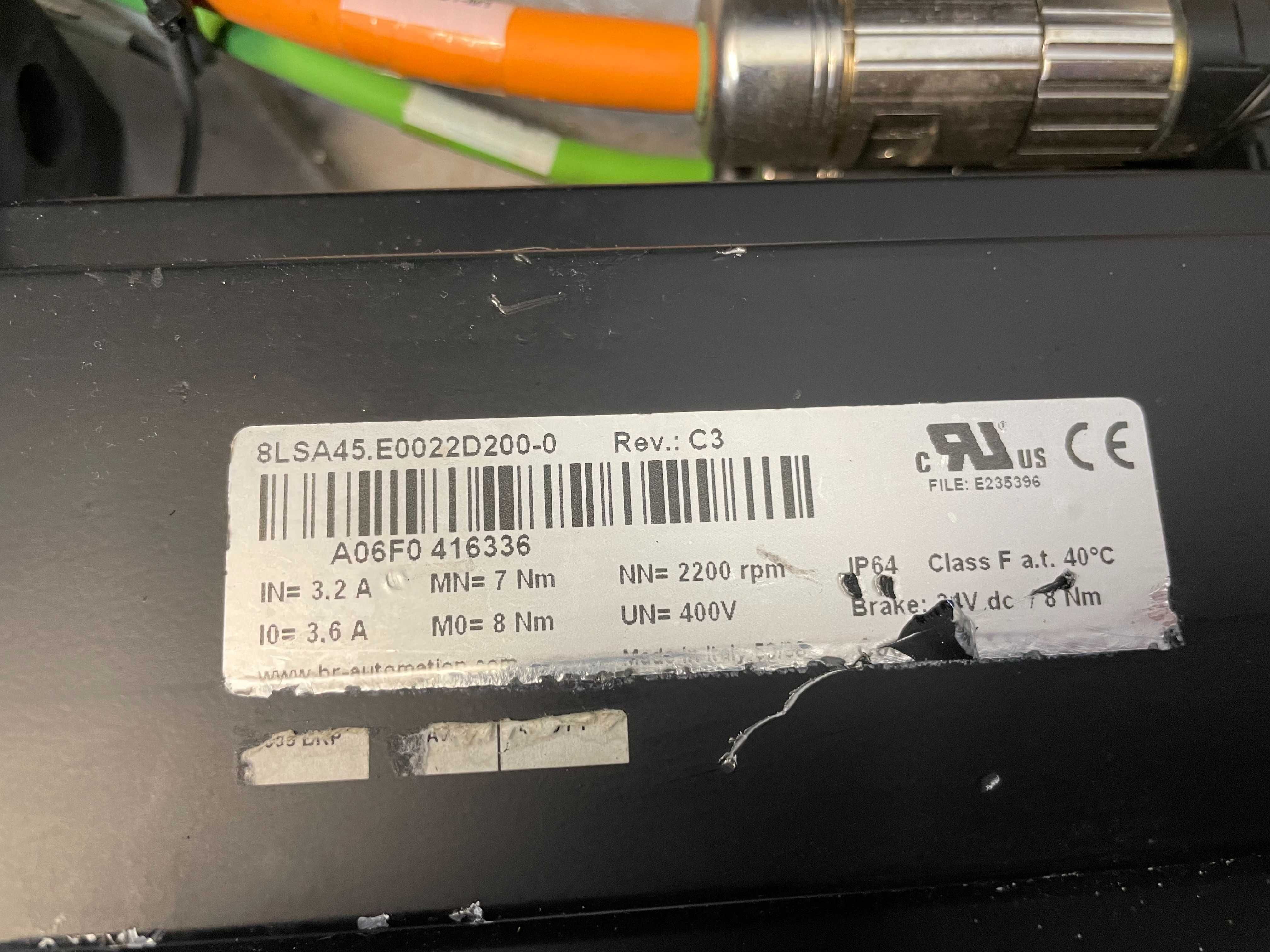 Servo serwomotor B&R 8LSA45 8LSA54 8MSA4L.E0-B6