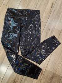Damskie spodnie czarne lateksowe rozmiar M  używane. (2)