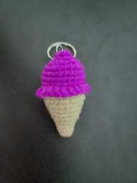Porta-chaves gelado crochet