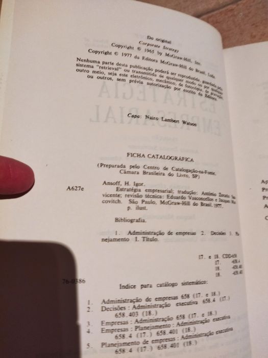 Livro Estratégia Empresarial