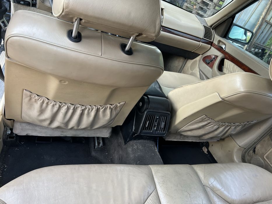 Сидіння W140 білий колір салон розбір