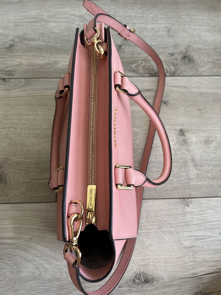 Michael Kors MK torebka selma medium różowa pale pink oryginalna