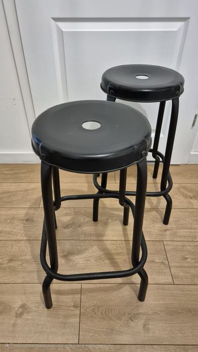 Hoker stalowy stołek ikea raskog