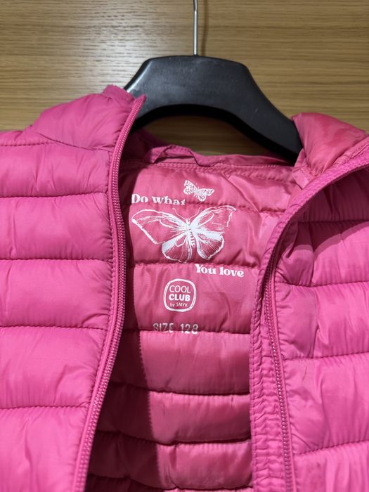 Kurtka dziewczęca reserved 128 różowa