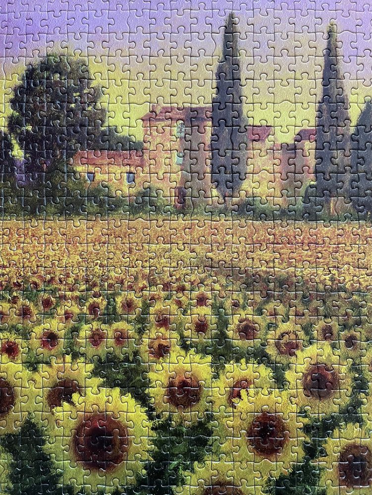 WYMIANA puzzle Educa, pole słoneczników, 1000 el.