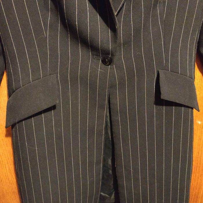 Женский длинный пиджак Tom Klaim. Темно синий.
Ширина плеч 39 см.
Шири