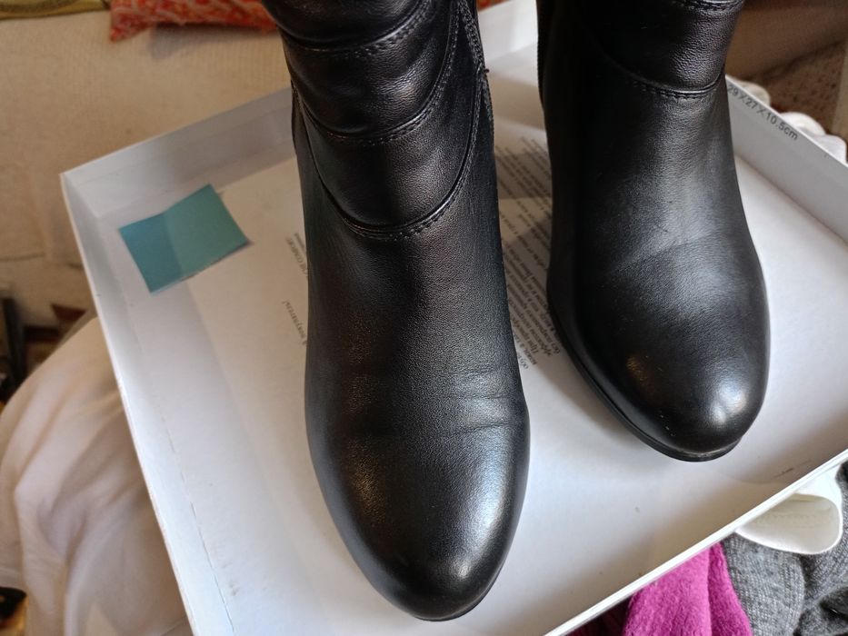 Ботильоны кожаные