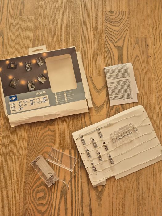 Lampka klips z zdjęcia