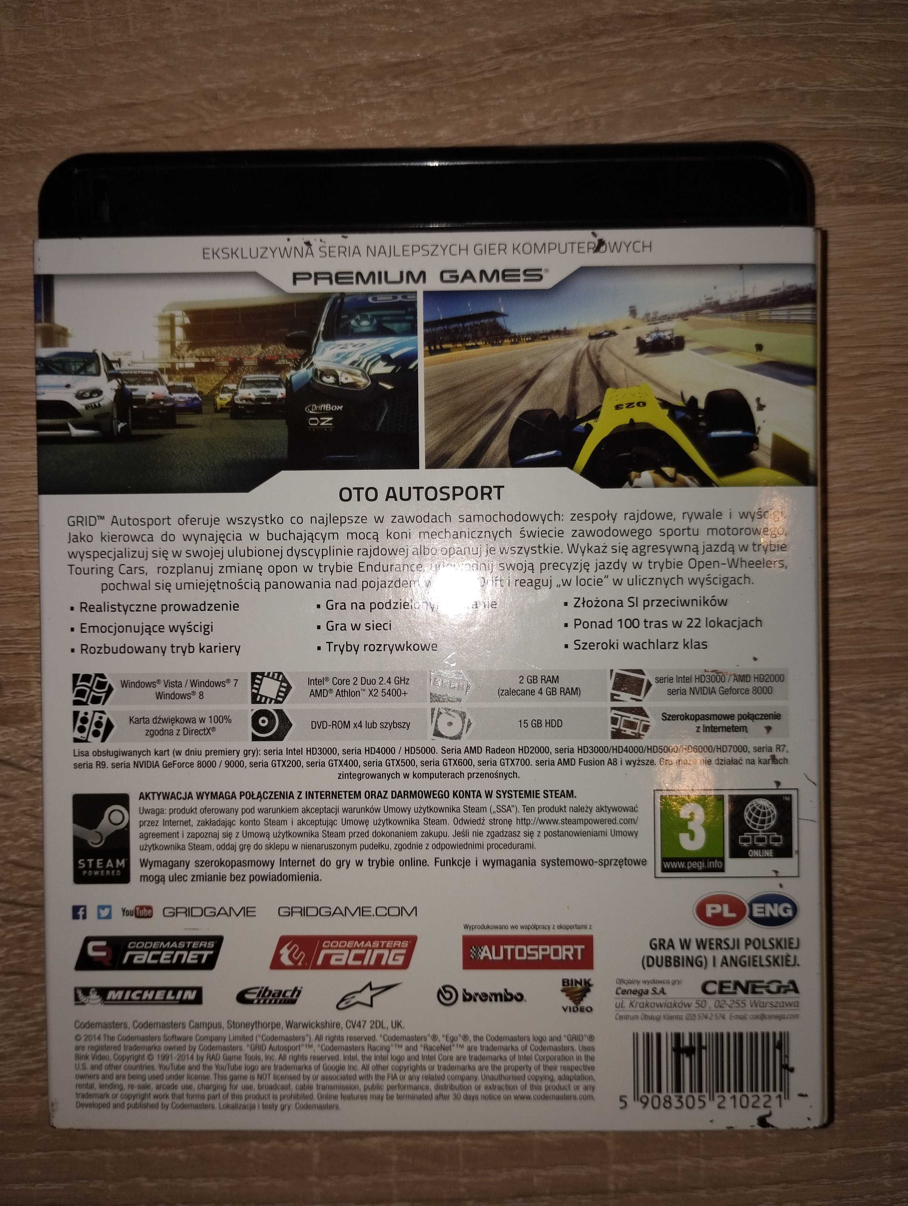 GRID: Autosport Premium Games PC