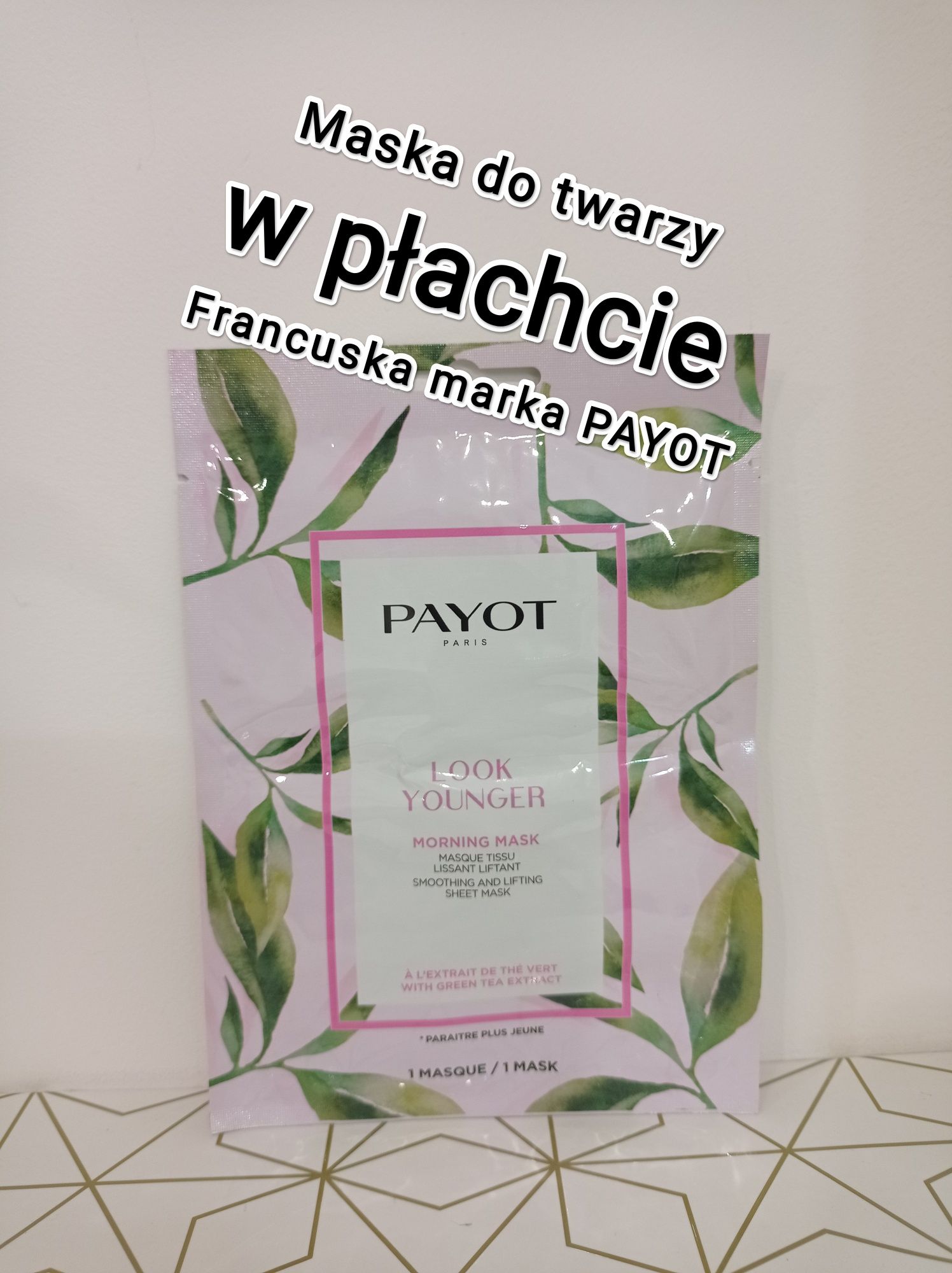 Maska do twarzy w płachcie francuskiej firmy PAYOT