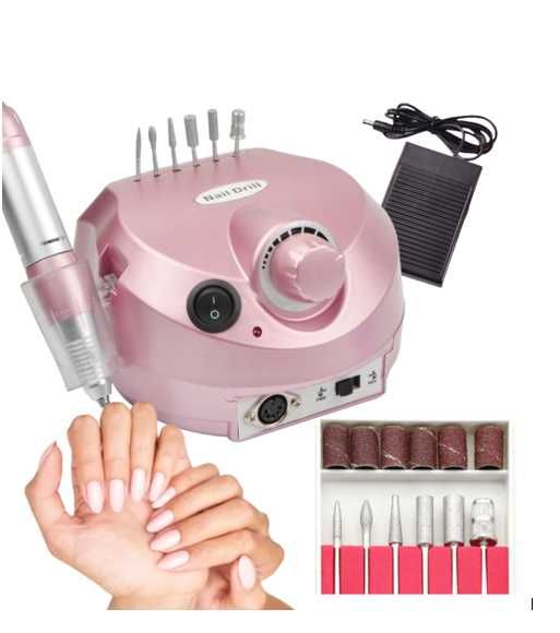 Frezarka Do Paznokci Manicure Pedicure 65W MOCNA PROFESJONALNA + FREZY