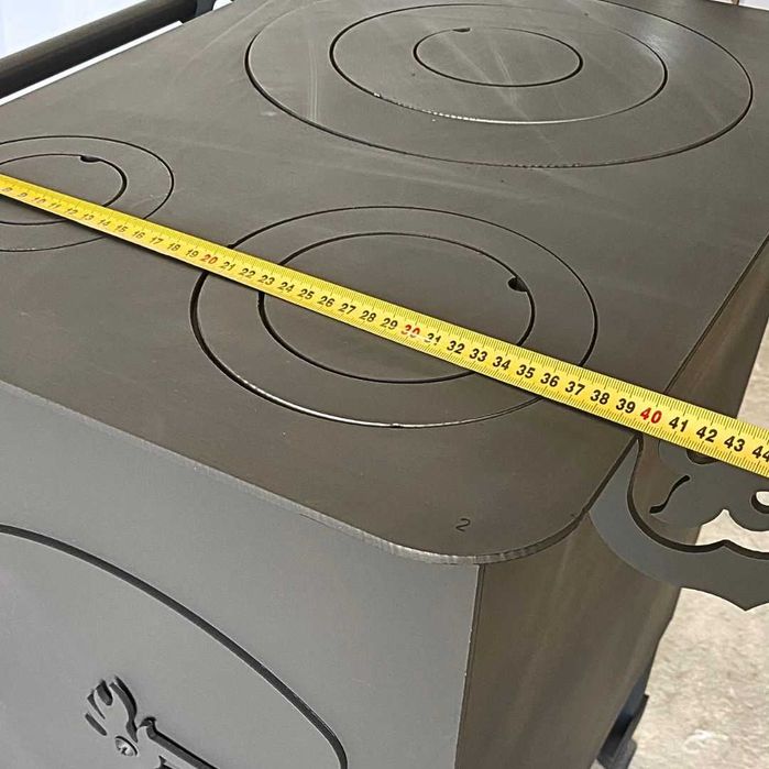 Буржуйка, піч на дровах, до 100кв.м печь с тремя конфорками, сталь 4мм