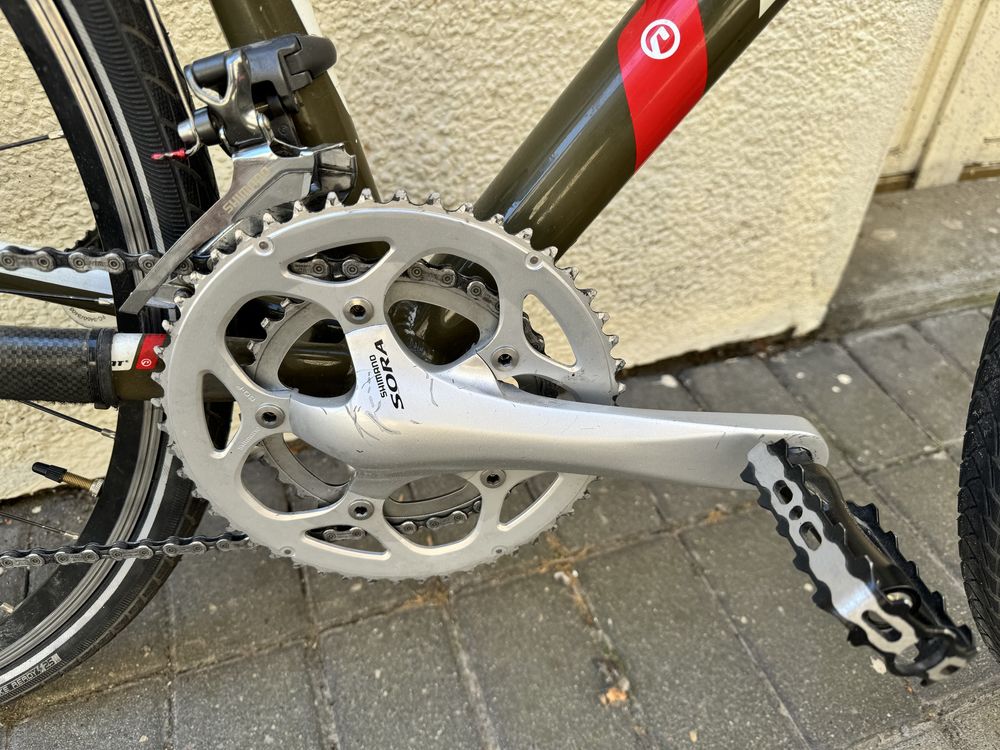 Rower przelajowy gravel Accent CX One rozm M 2x10 105 porządny osprzęt