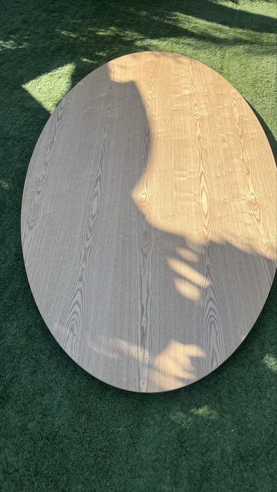 Tampo de mesa em madeira oval 2,20 x 1,20