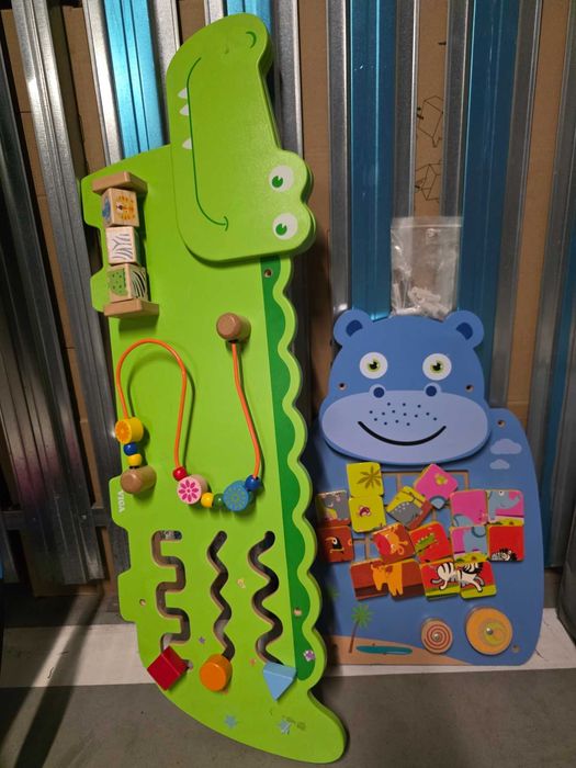 VIGA Sensoryczna tablica manipulacyjna KROKODYL