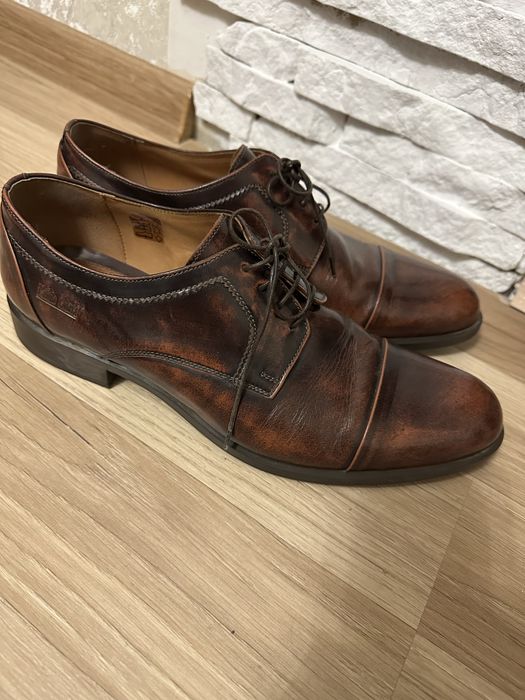 Туфли кожаные 41 р оксфорды Fabio Conti