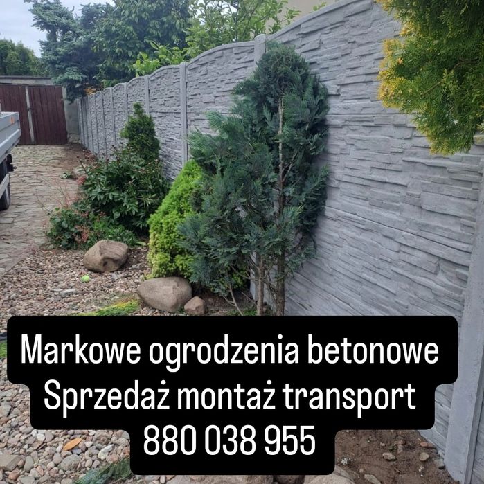 Ogrodzenia betonowe Płyty słupki