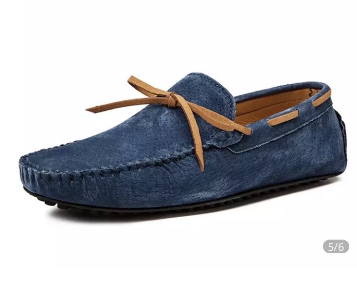 Mocassins azuis 42