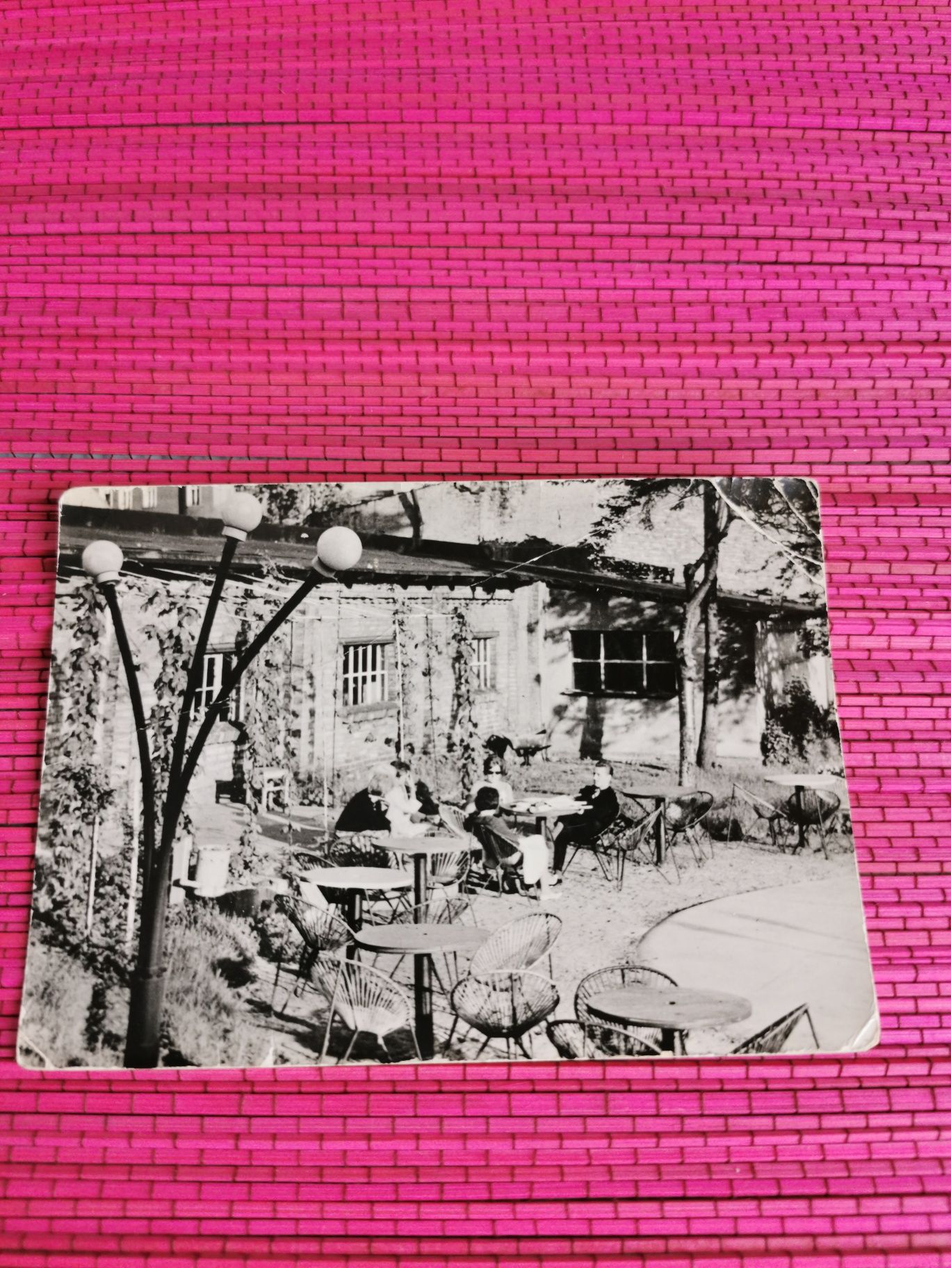 Pocztówka Białogard Ośrodek Kawiarniany przy domu kultury lata 60