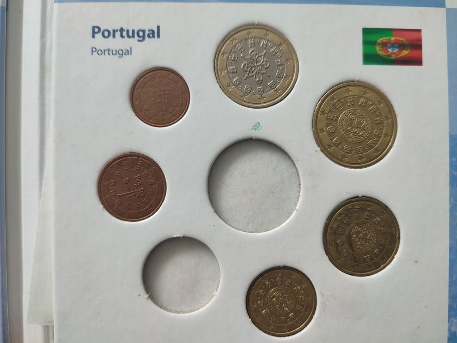 Monety EURO Portugalia zestaw 6