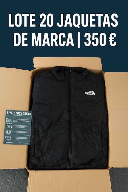 Lote 20 Jaquetas de Marca (Nike, Adidas, North Face, Levi’s)