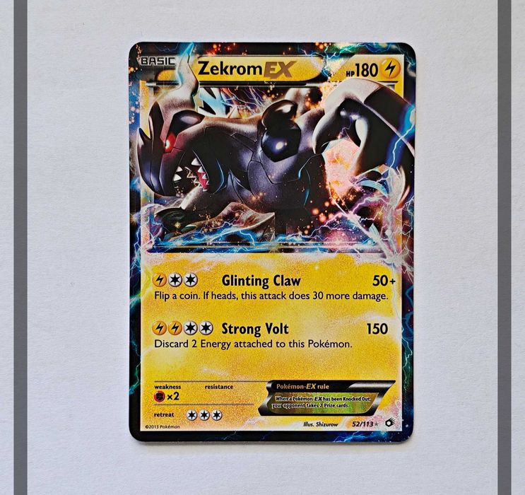 Zekrom Ex 52/113 LTR Pokemon ENG-NM
