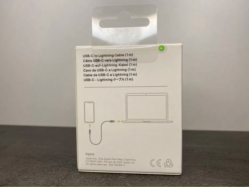 Kabel USB typ C - Apple Lightning Apple 1 m Kostka Kabel
