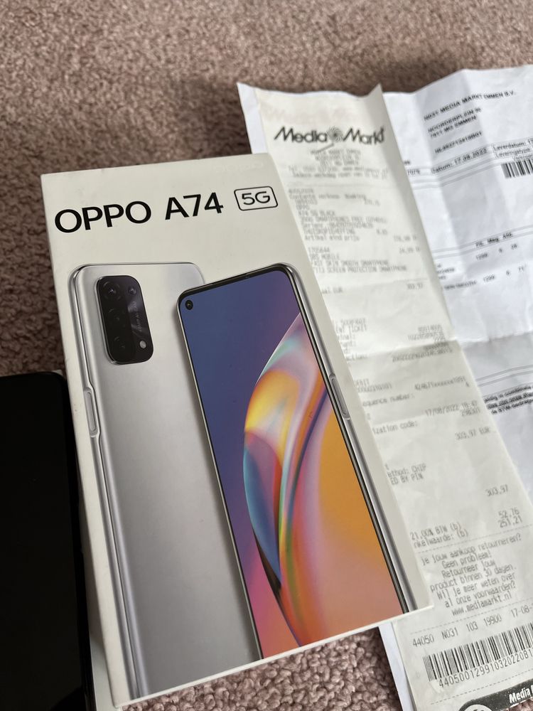 Telefon Oppo A74 szary