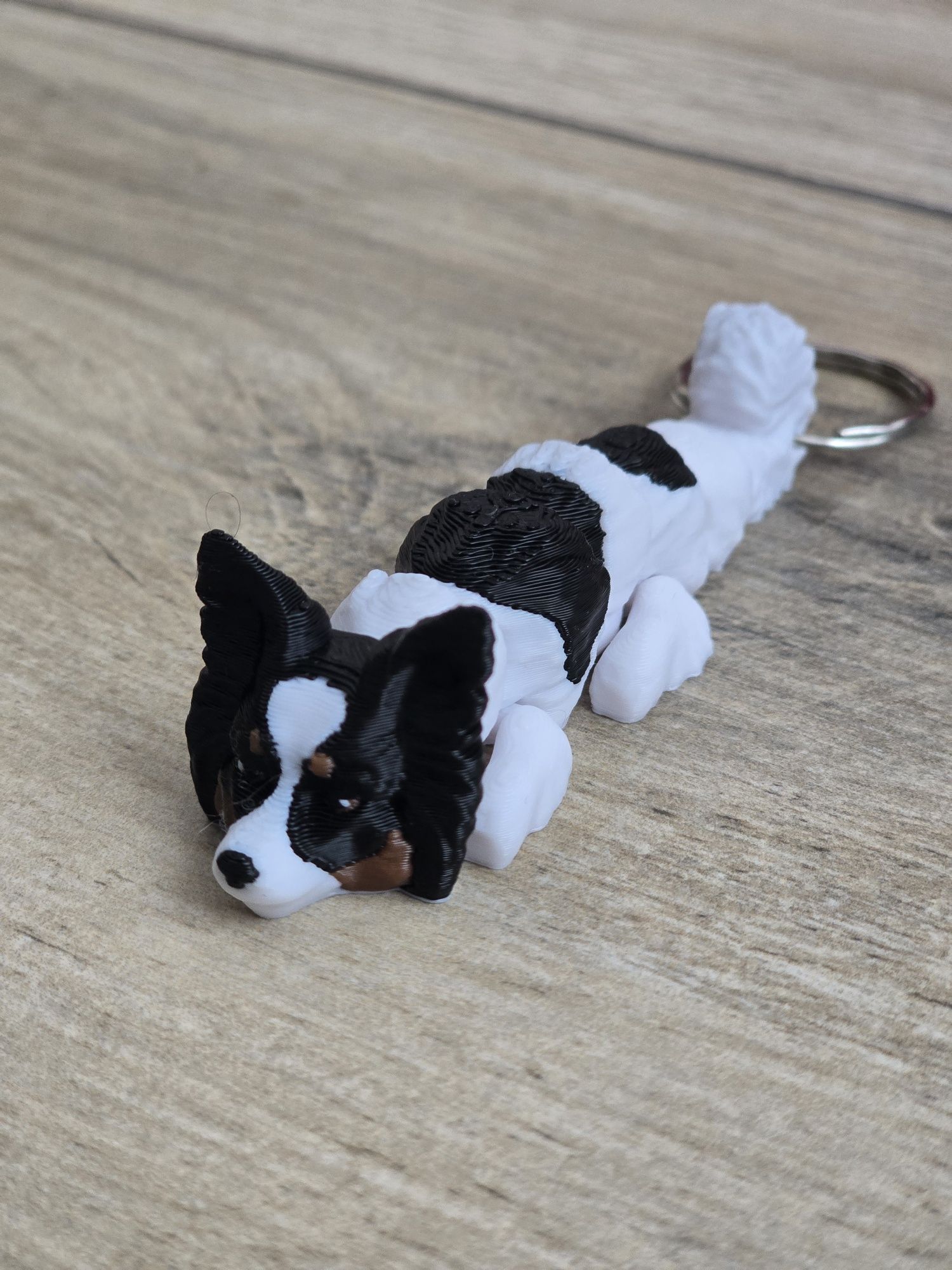Breloczek Papillon 3d - Seria Psów Brelok Druk3d fidget Keychain