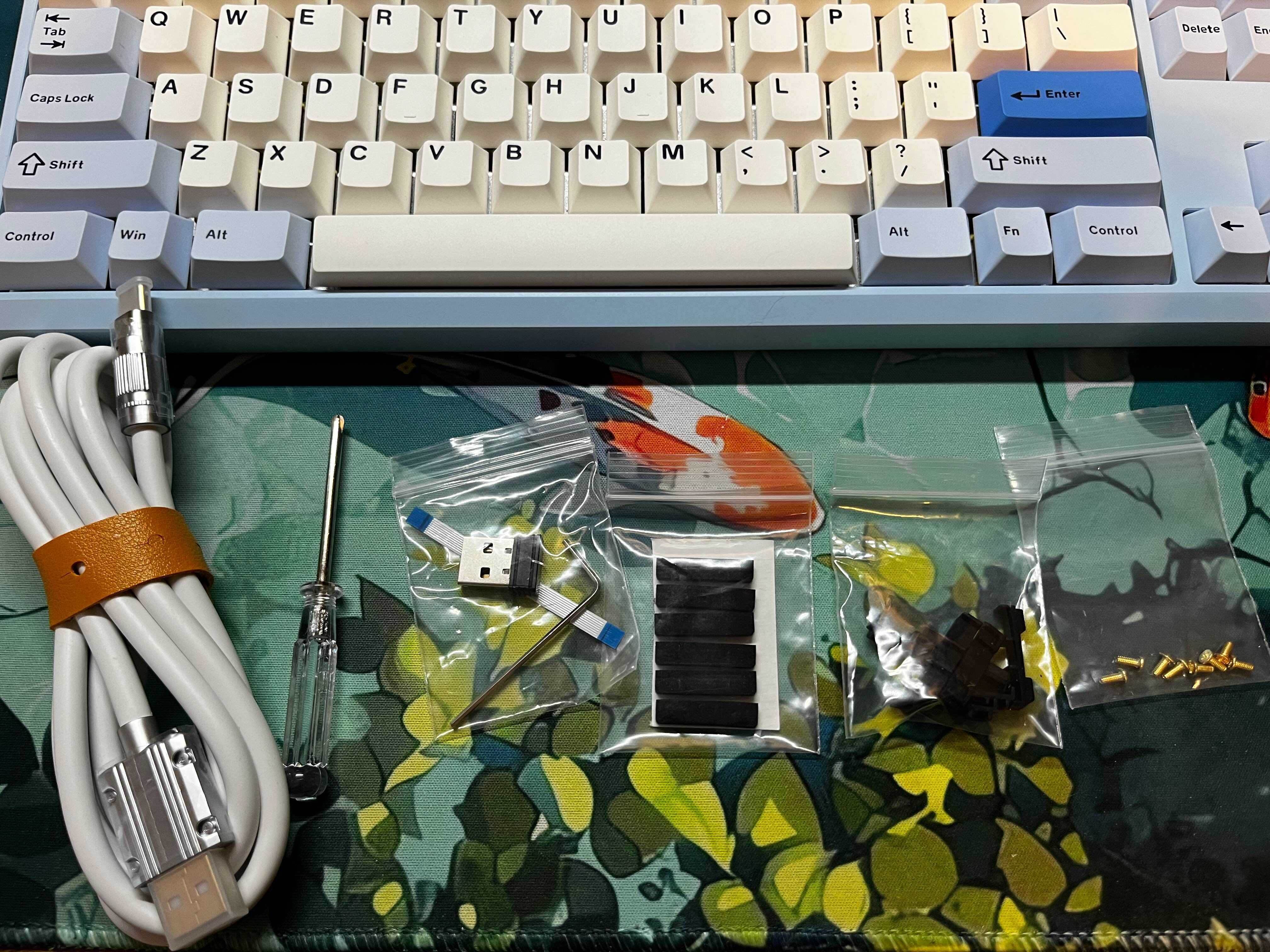 Chilkey ND TKL Custom klawiatura 80% bezprzewodowa rgb niebieska